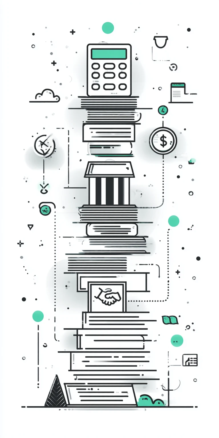 Financial education resources illustration